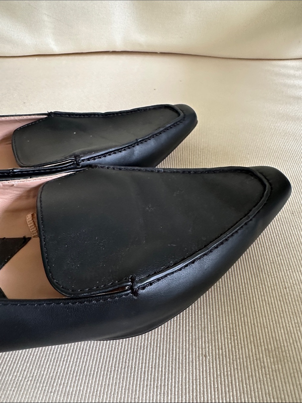 Franco Sarto Belamour Black Pointed Loafer Flats size 8.5 - Picture 5 of 10